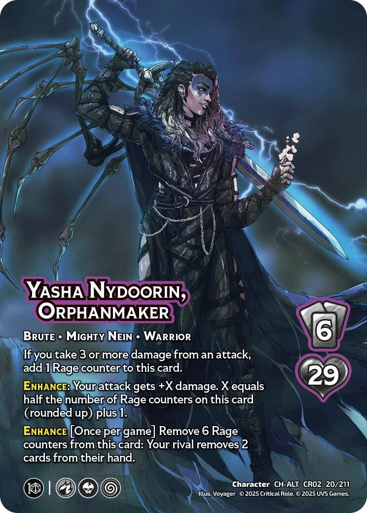 Image for Yasha Nydoorin, Orphanmaker (Alternate Art) (20/211) (Critical Role: Heroes of Exandria) - UniVersus