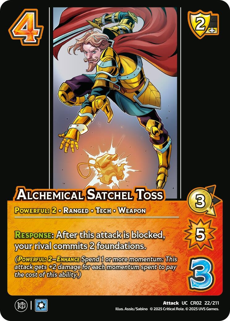 Image for Alchemical Satchel Toss (22/211) (Critical Role: Heroes of Exandria) - UniVersus