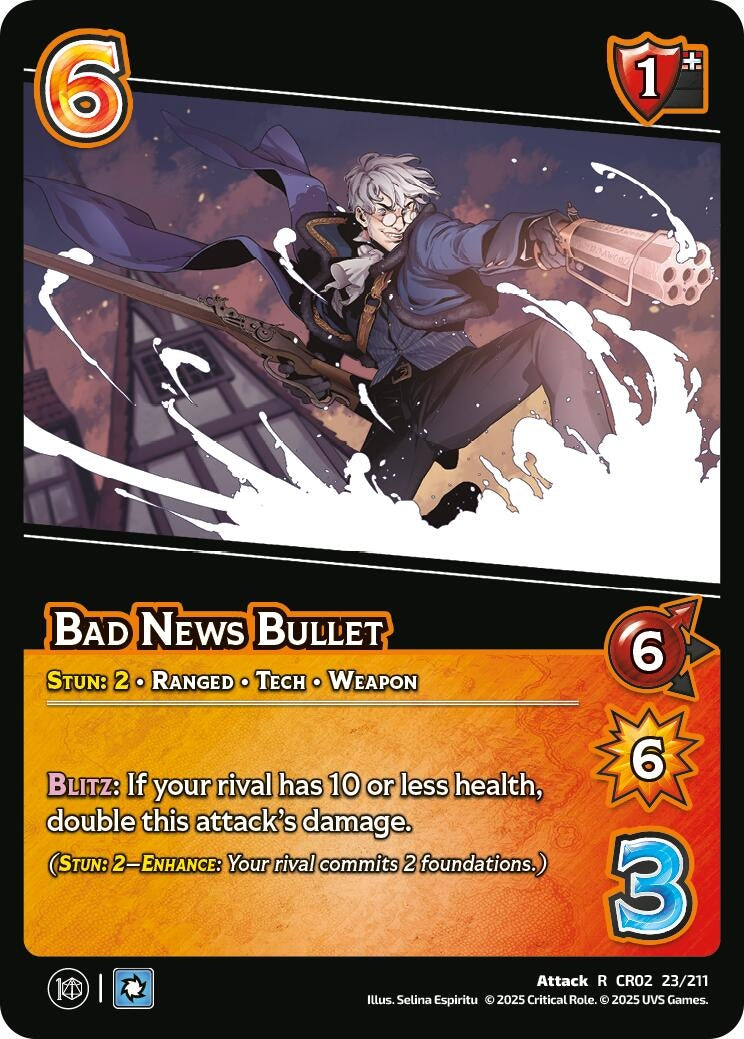 Image for Bad News Bullet (23/211) (Critical Role: Heroes of Exandria) - UniVersus