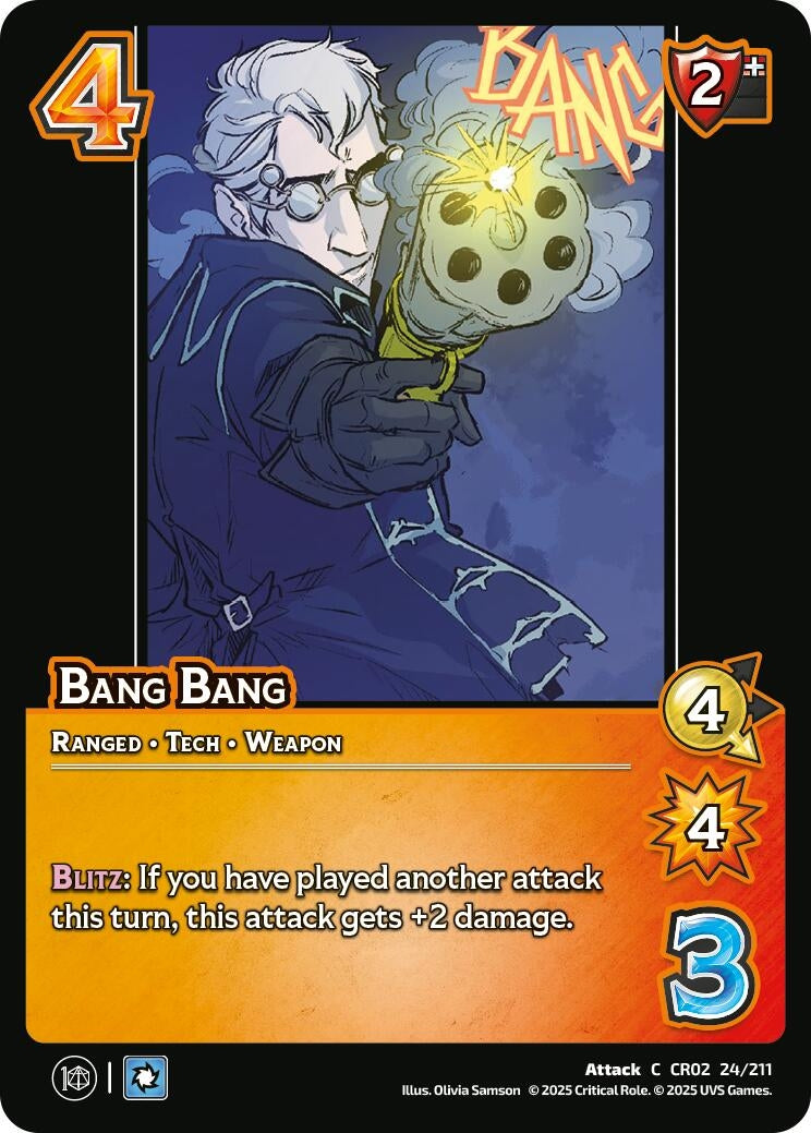Image for Bang Bang (24/211) (Critical Role: Heroes of Exandria) - UniVersus