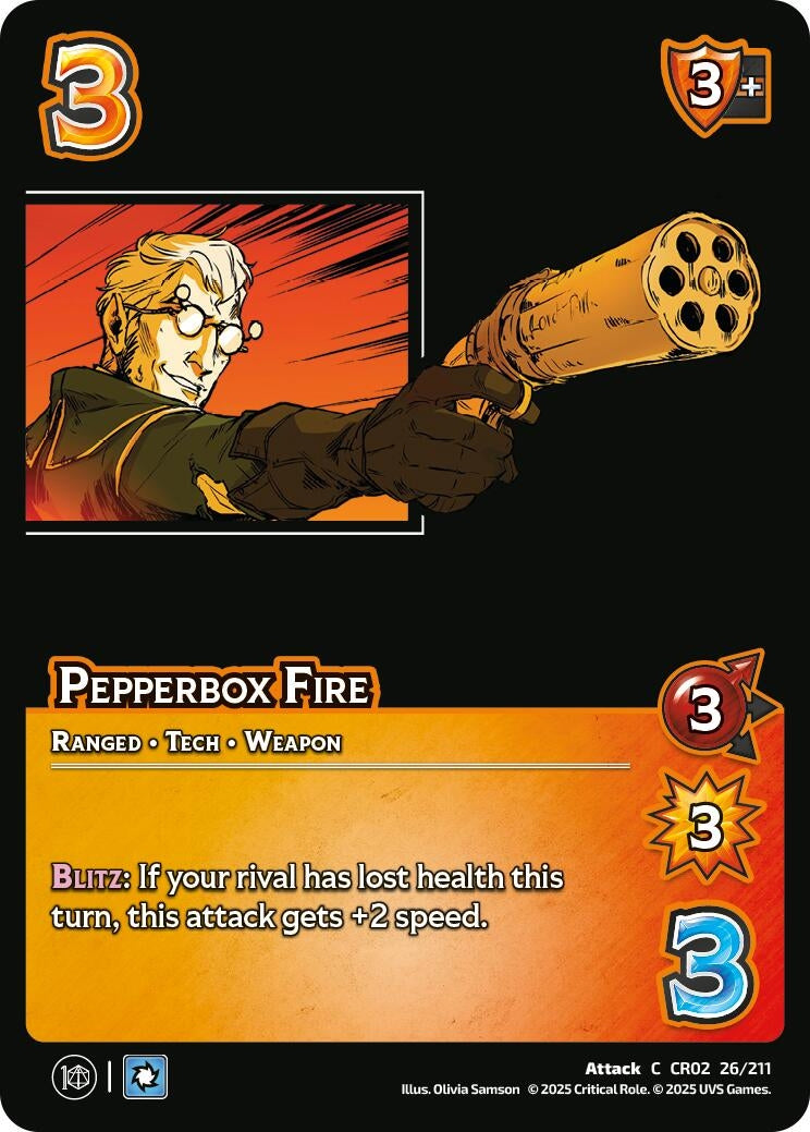 Image for Pepperbox Fire (26/211) (Critical Role: Heroes of Exandria) - UniVersus