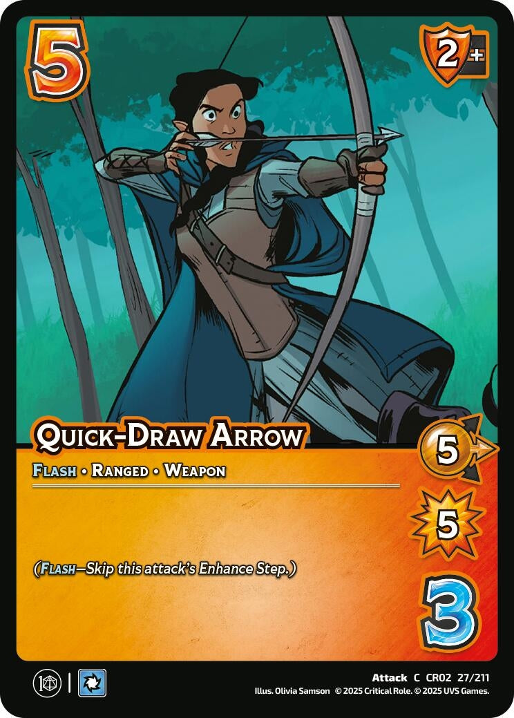 Image for Quick-Draw Arrow (27/211) (Critical Role: Heroes of Exandria) - UniVersus