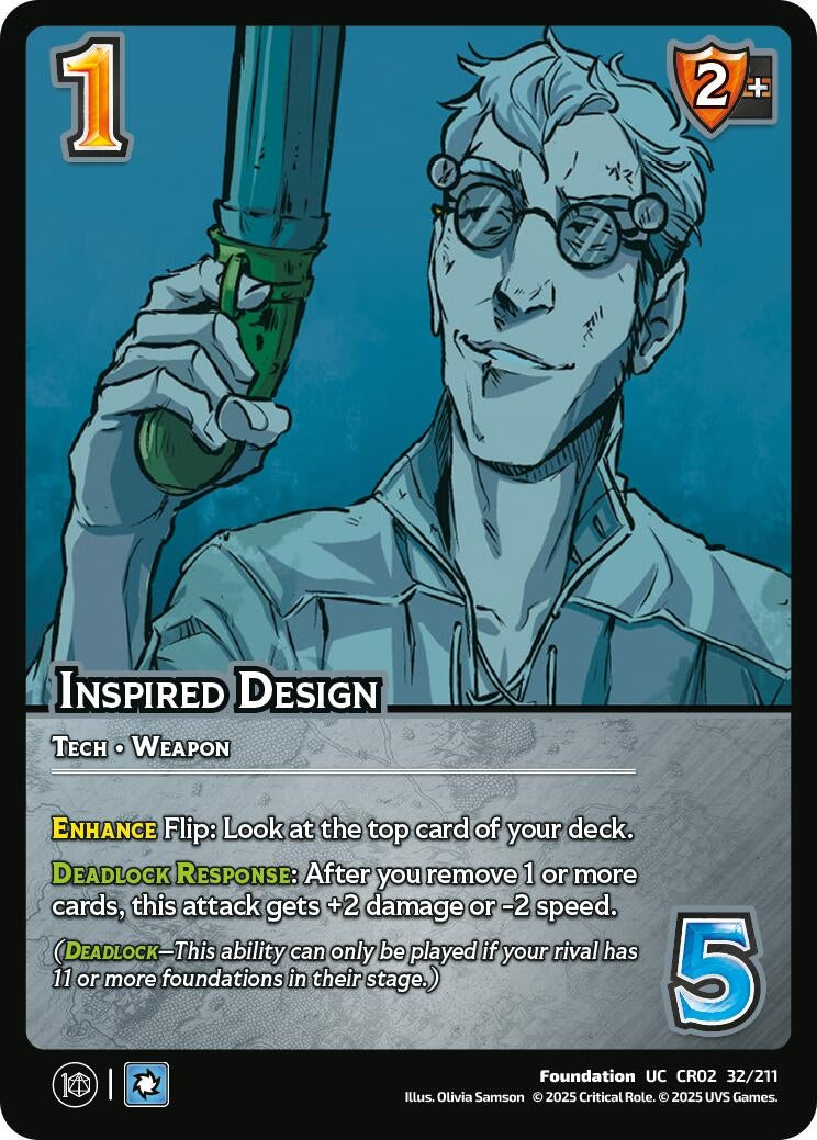 Image for Inspired Design (32/211) (Critical Role: Heroes of Exandria) - UniVersus