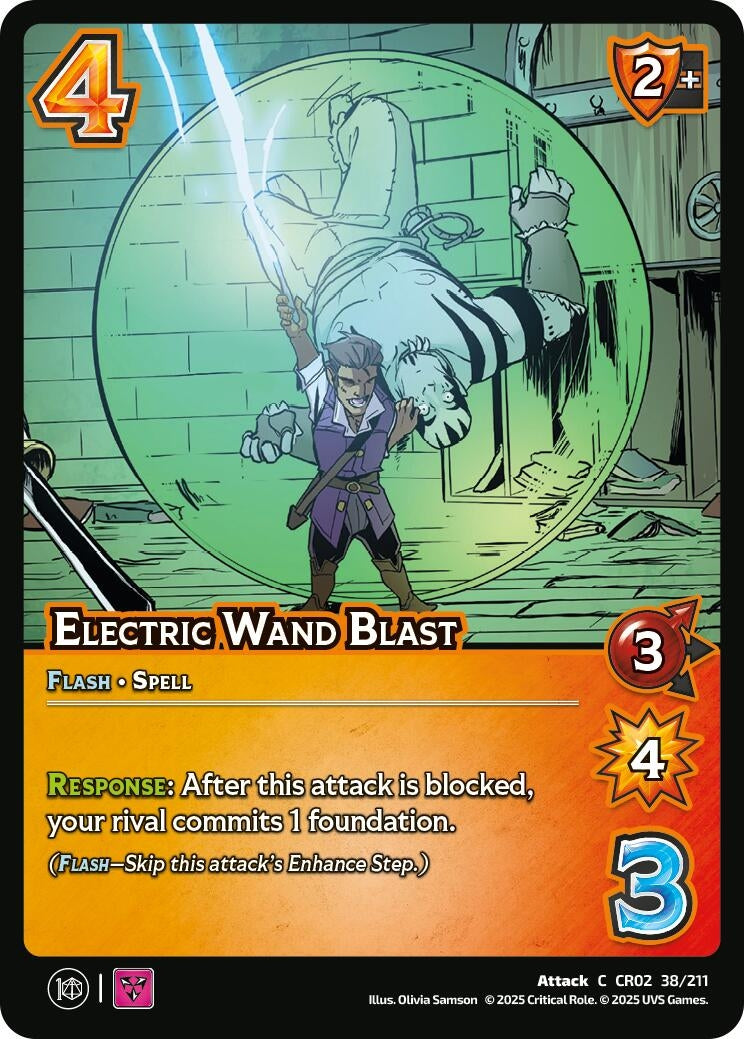 Image for Electric Wand Blast (38/211) (Critical Role: Heroes of Exandria) - UniVersus