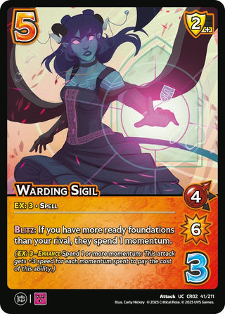 Image for Warding Sigil (41/211) (Critical Role: Heroes of Exandria) - UniVersus