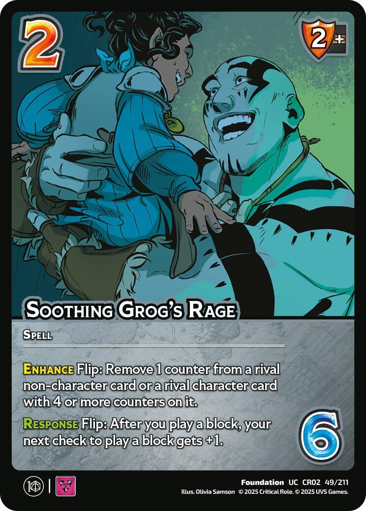 Image for Soothing Grog's Rage (49/211) (Critical Role: Heroes of Exandria) - UniVersus