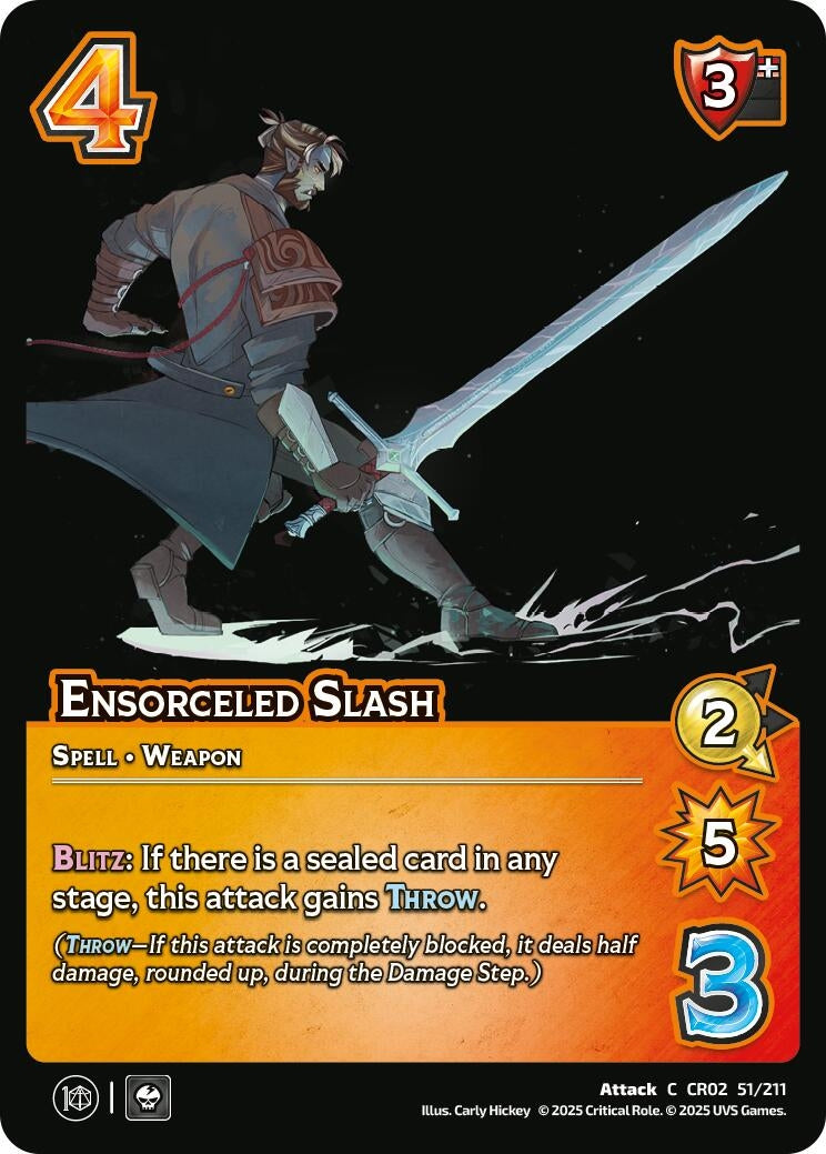 Image for Ensorceled Slash (51/211) (Critical Role: Heroes of Exandria) - UniVersus