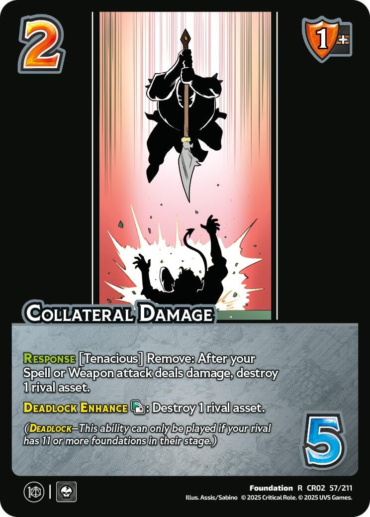 Image for Collateral Damage (57/211) (Critical Role: Heroes of Exandria) - UniVersus