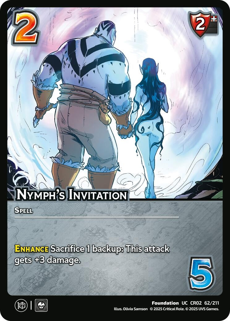 Image for Nymph's Invitation (62/211) (Critical Role: Heroes of Exandria) - UniVersus