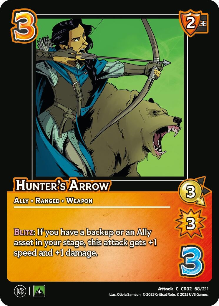 Image for Hunter's Arrow (68/211) (Critical Role: Heroes of Exandria) - UniVersus