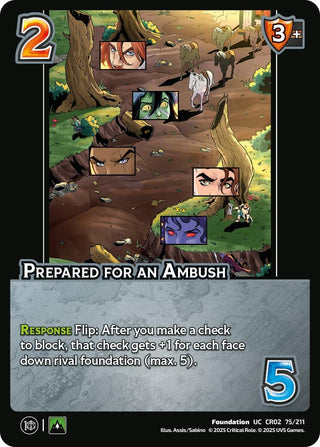 Image for Prepared for an Ambush (75/211) (Critical Role: Heroes of Exandria) - UniVersus