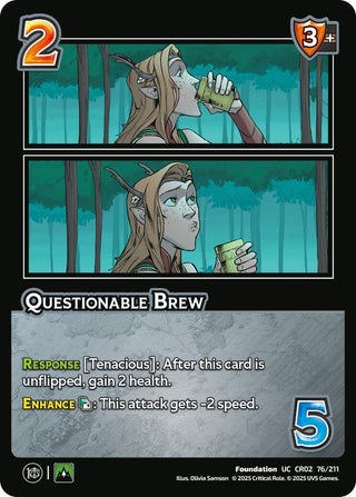 Image for Questionable Brew (76/211) (Critical Role: Heroes of Exandria) - UniVersus