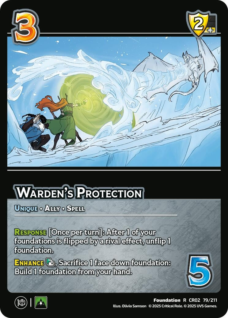 Image for Warden's Protection (79/211) (Critical Role: Heroes of Exandria) - UniVersus