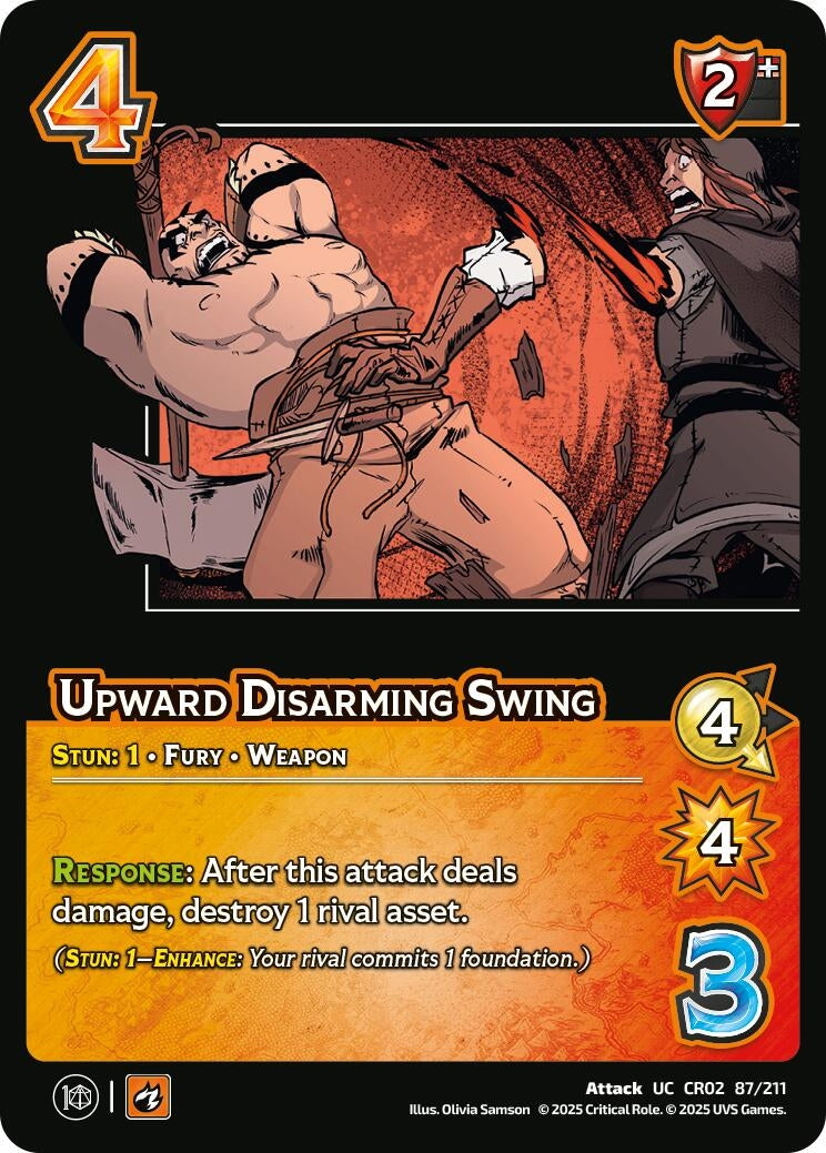 Image for Upward Disarming Swing (87/211) (Critical Role: Heroes of Exandria) - UniVersus