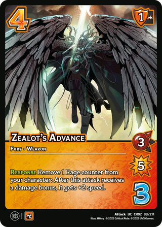 Image for Zealot's Advance (88/211) (Critical Role: Heroes of Exandria) - UniVersus