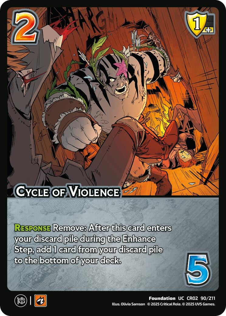 Image for Cycle of Violence (90/211) (Critical Role: Heroes of Exandria) - UniVersus