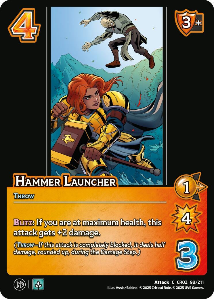 Image for Hammer Launcher (98/211) (Critical Role: Heroes of Exandria) - UniVersus