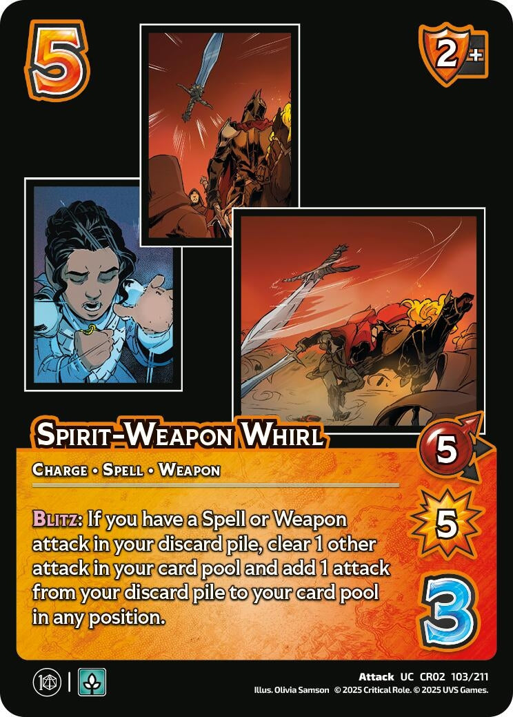 Image for Spirit-Weapon Whirl (103/211) (Critical Role: Heroes of Exandria) - UniVersus