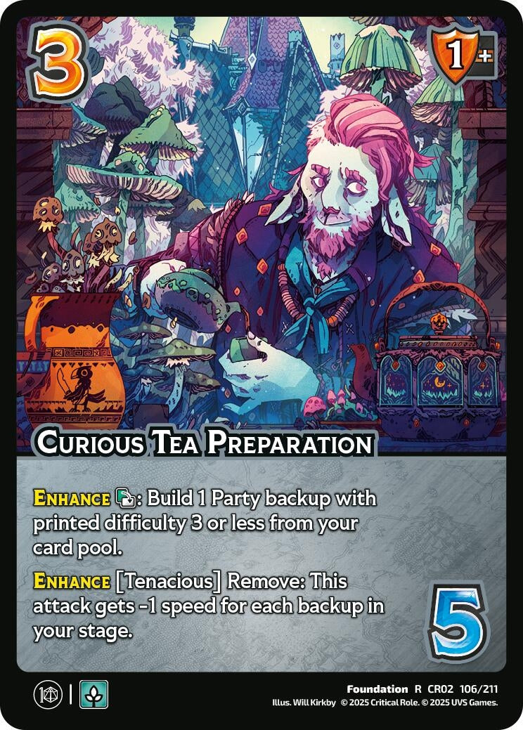 Image for Curious Tea Preparation (106/211) (Critical Role: Heroes of Exandria) - UniVersus