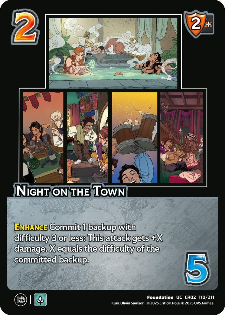 Image for Night on the Town (110/211) (Critical Role: Heroes of Exandria) - UniVersus