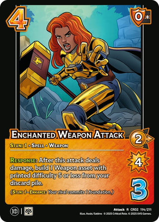 Image for Enchanted Weapon Attack (114/211) (Critical Role: Heroes of Exandria) - UniVersus