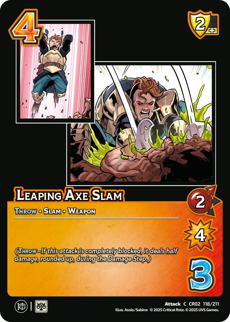 Image for Leaping Axe Slam (118/211) (Critical Role: Heroes of Exandria) - UniVersus