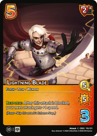Image for Lightning Blade (119/211) (Critical Role: Heroes of Exandria) - UniVersus