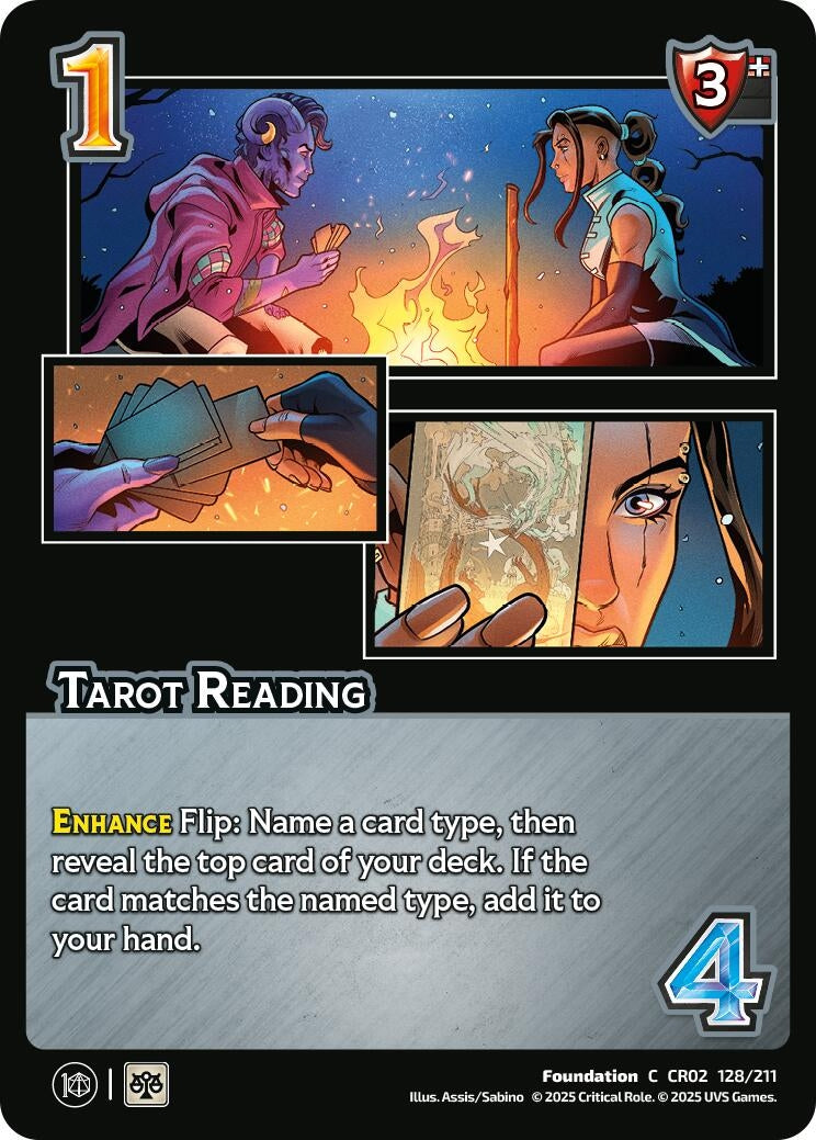 Image for Tarot Reading (128/211) (Critical Role: Heroes of Exandria) - UniVersus