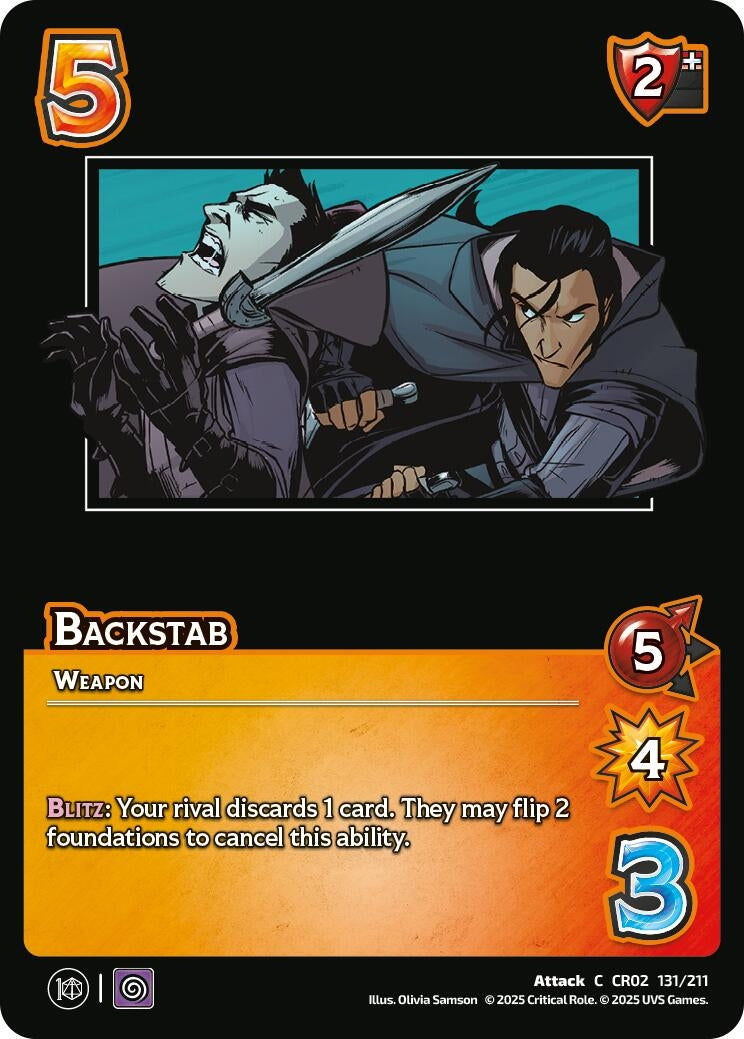 Image for Backstab (131/211) (Critical Role: Heroes of Exandria) - UniVersus