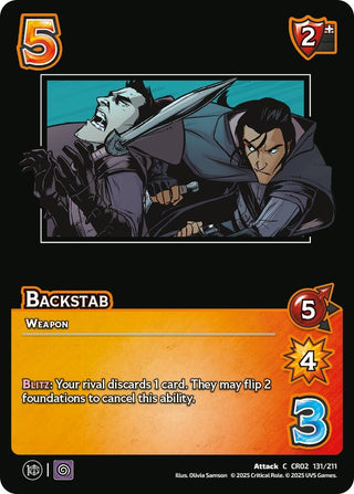 Image for Backstab (131/211) (Critical Role: Heroes of Exandria) - UniVersus