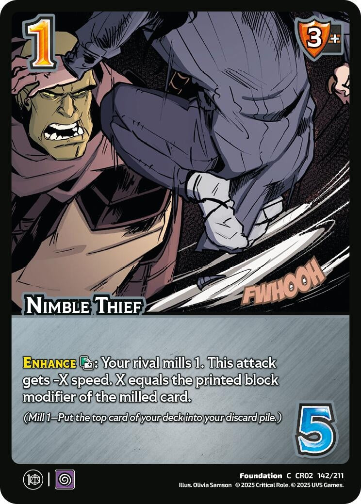 Image for Nimble Thief (142/211) (Critical Role: Heroes of Exandria) - UniVersus
