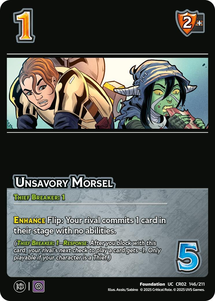 Image for Unsavory Morsel (146/211) (Critical Role: Heroes of Exandria) - UniVersus