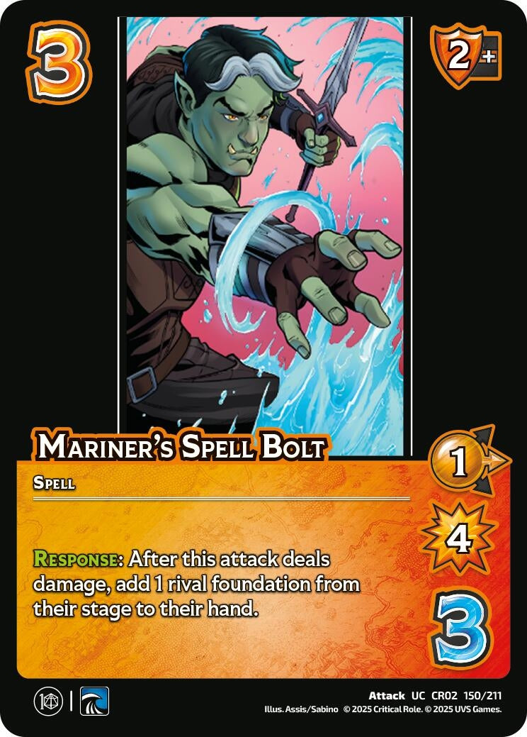 Image for Mariner's Spell Bolt (150/211) (Critical Role: Heroes of Exandria) - UniVersus