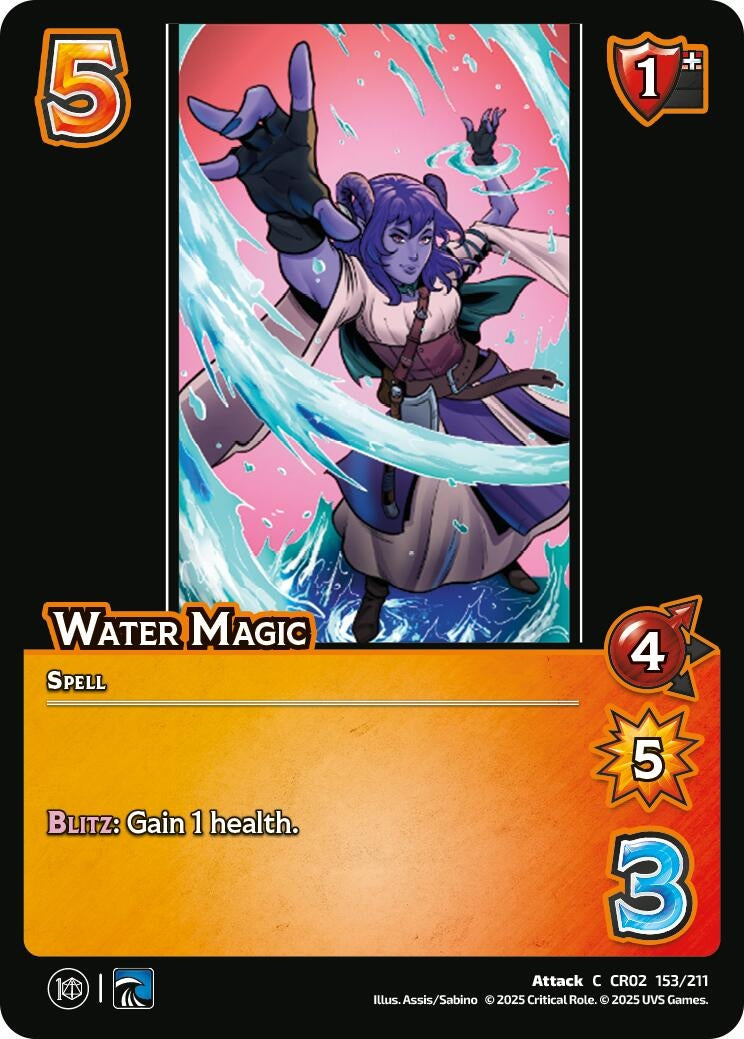 Image for Water Magic (153/211) (Critical Role: Heroes of Exandria) - UniVersus