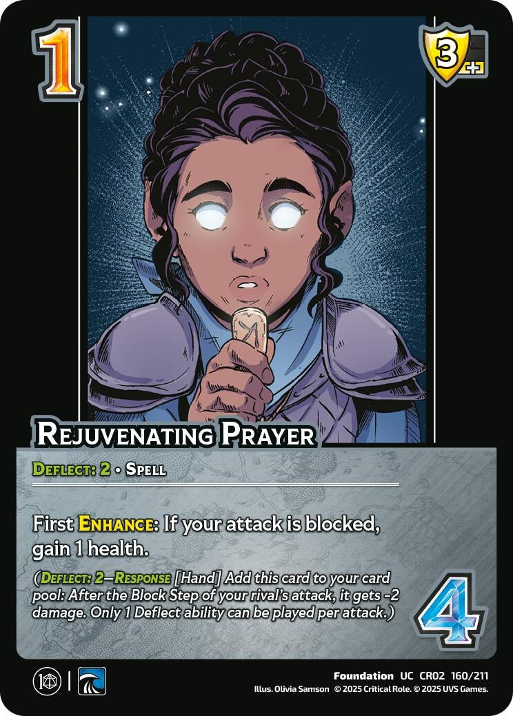 Image for Rejuvenating Prayer (160/211) (Critical Role: Heroes of Exandria) - UniVersus