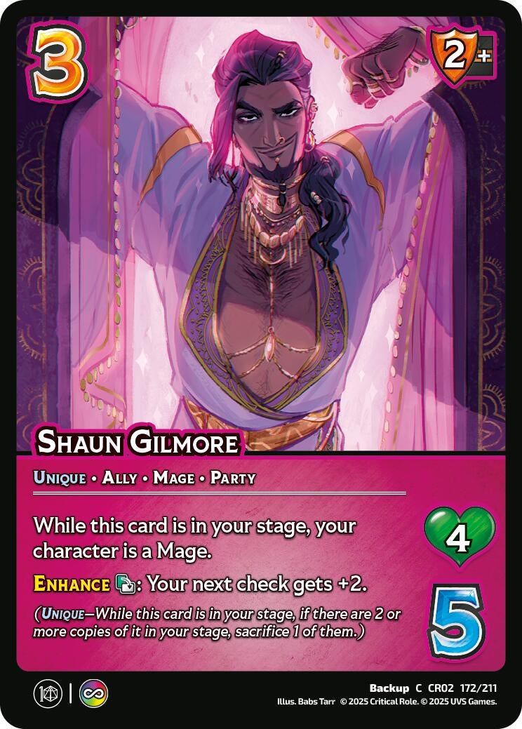 Image for Shaun Gilmore (172/211) (Critical Role: Heroes of Exandria) - UniVersus