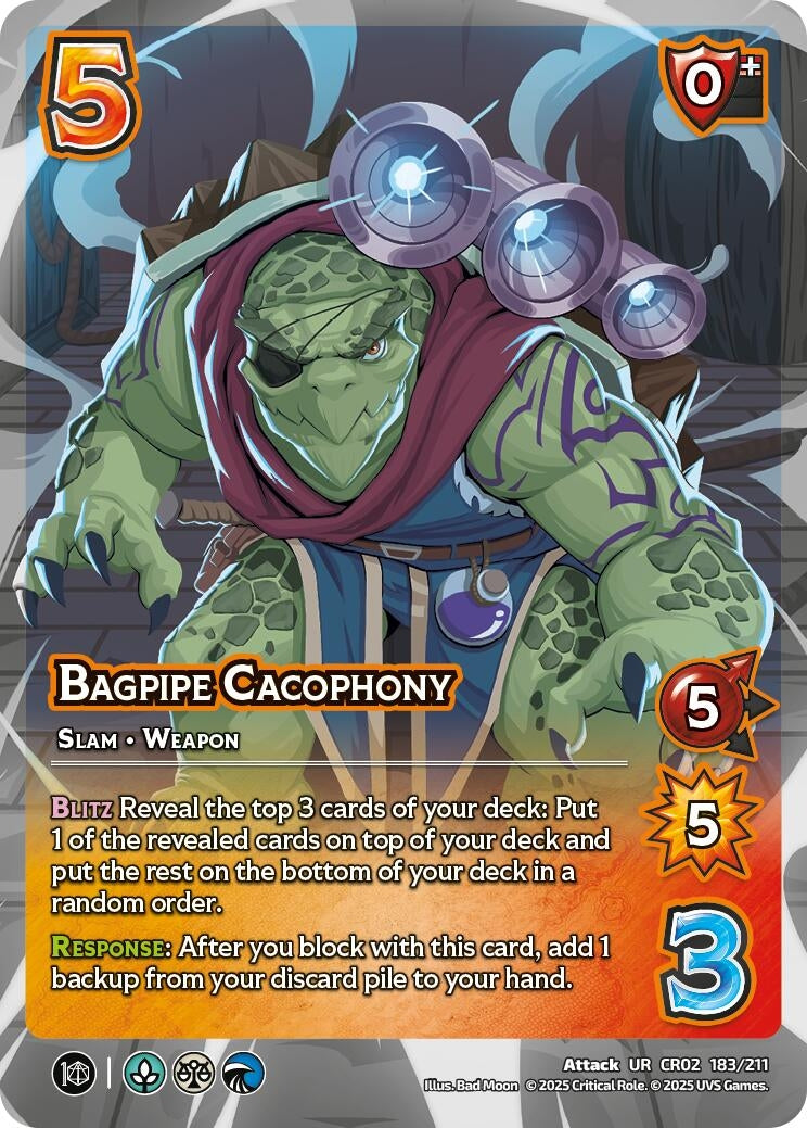 Image for Bagpipe Cacophony (183/211) (Critical Role: Heroes of Exandria) - UniVersus