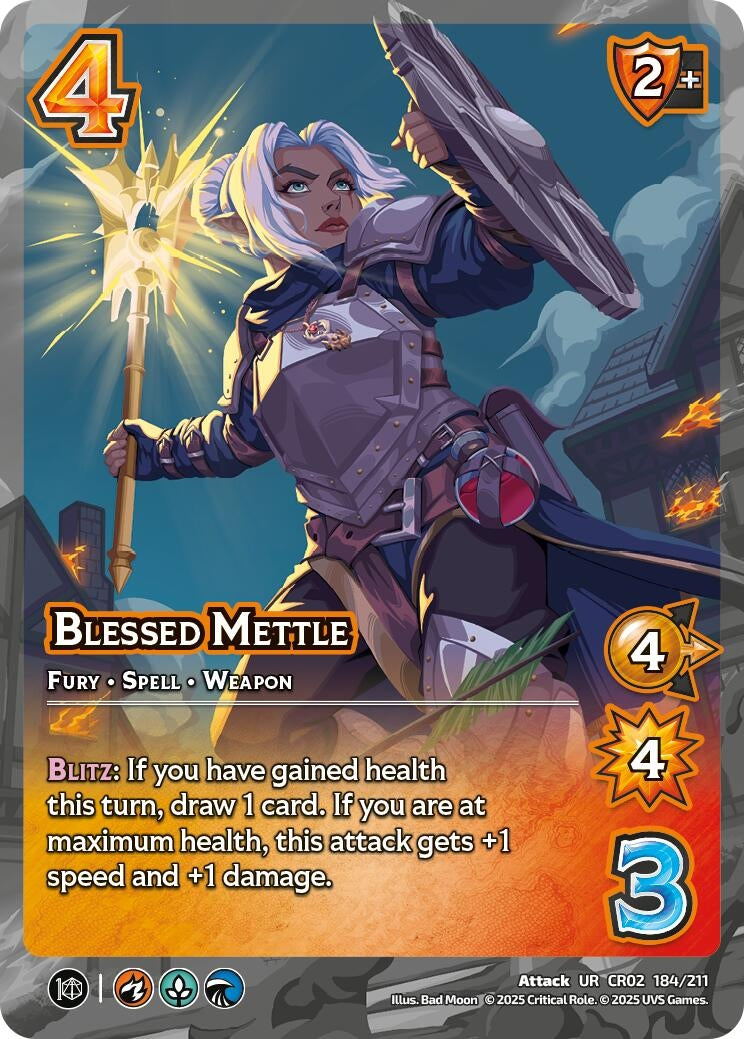 Image for Blessed Mettle (184/211) (Critical Role: Heroes of Exandria) - UniVersus