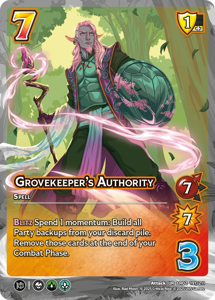 Image for Grovekeeper's Authority (191/211) (Critical Role: Heroes of Exandria) - UniVersus