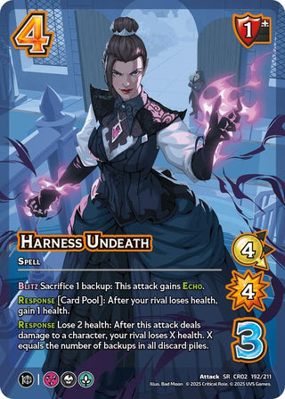 Image for Harness Undeath (192/211) (Critical Role: Heroes of Exandria) - UniVersus