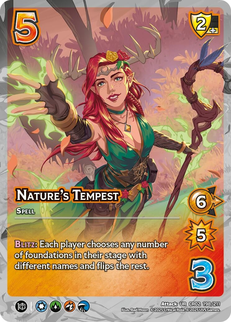Image for Nature's Tempest (198/211) (Critical Role: Heroes of Exandria) - UniVersus