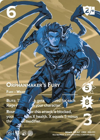Image for Orphanmaker's Fury (Alternate Art) (200/211) (Critical Role: Heroes of Exandria) - UniVersus