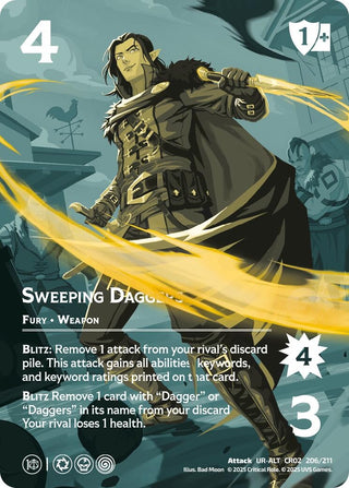 Image for Sweeping Daggers (Alternate Art) (206/211) (Critical Role: Heroes of Exandria) - UniVersus