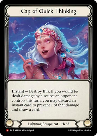 Image for Cap of Quick Thinking (AST003) (Armory Deck: Aurora) - Flesh and Blood TCG