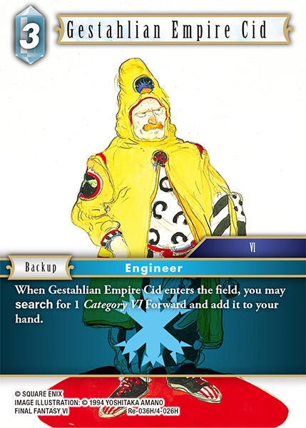 Image for Gestahlian Empire Cid (Re-036H/4-026H) (Legacy Collection) - Final Fantasy TCG