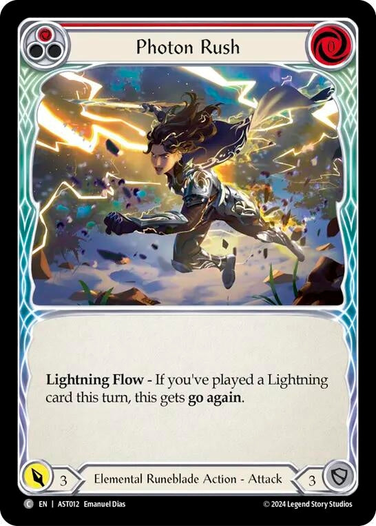 Image for Photon Rush (Red) (AST012) (Armory Deck: Aurora) - Flesh and Blood TCG