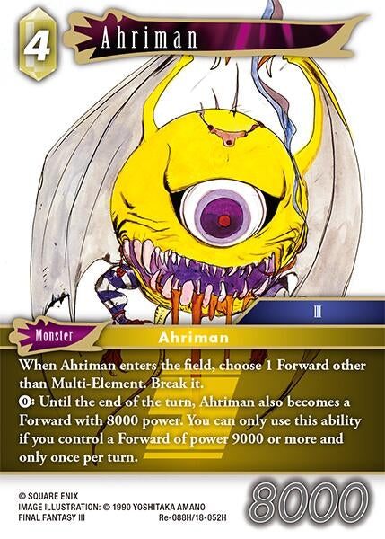 Image for Ahriman (Re-088H/18-052H) (Legacy Collection) - Final Fantasy TCG