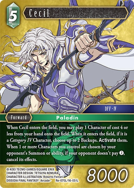 Image for Cecil (Re-070L/16-051L) (Legacy Collection) - Final Fantasy TCG
