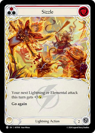 Image for Sizzle (Red) (AST018) (Armory Deck: Aurora) - Flesh and Blood TCG
