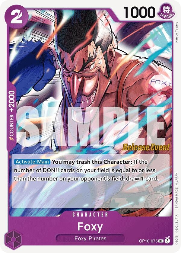 Image for Foxy (OP10-075) (Royal Blood Release Event Cards) - One Piece Card Game